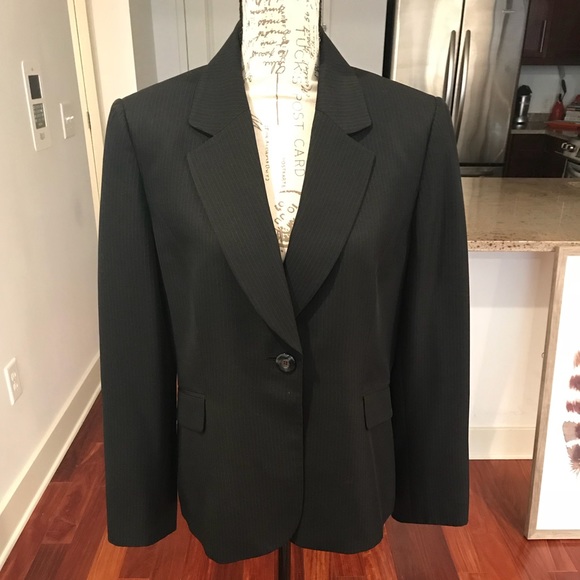 Tahari Jackets & Blazers - Tahari pinstripe black/ white pant suit